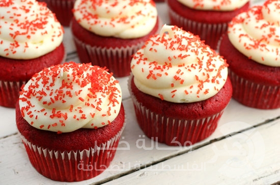 طريقة عمل Red velvet cupcake