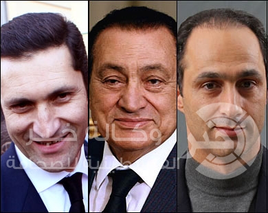 الرابع من نيسان أولى جلسات إعادة محاكمة مبارك ونجليه في (القصور الرئاسية )