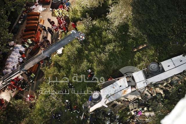 البرازيل : 42 قتيلا ًحصيلة سقوط حافلة ركاب في واد