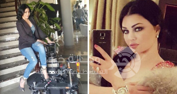 شقاوة هيفاء وهبي في كواليس مسلسل مريم