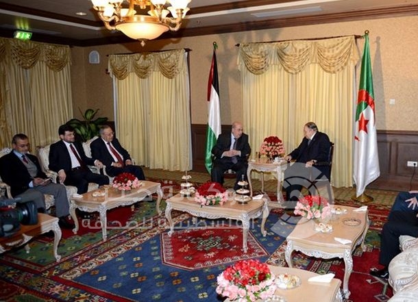بوتفليقة يؤكد للزعنون على دعم القضية الفلسطينية في كافة المجالات