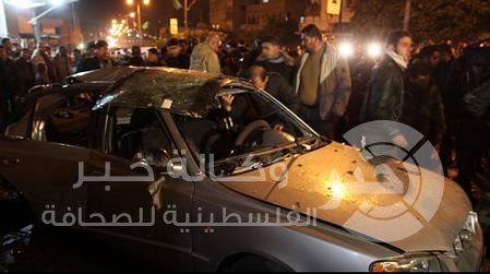 تفجير سيارة عميد بحرس الرئاسة في حي الطيرة في رام الله