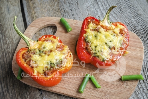 فلفل حلو محشي بالخلطة المميزة