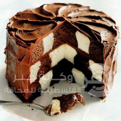 طريقة سهلة ورائعة لكيكة الشطرنج