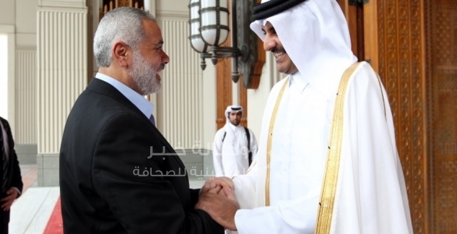 هنية يهاتف امير قطر ويبحث معه ملفي الاعمار ورفع الحصار