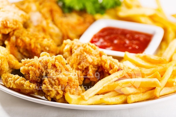 الدجاج المقرمش الحار