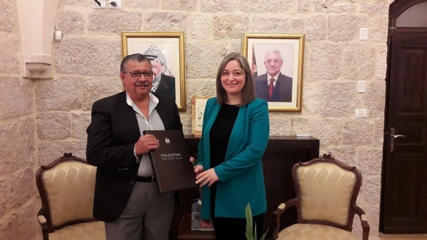 معايعة تبحث مع سفير الاكوادور لدى فلسطين يبحثان سبل التعاون المشترك