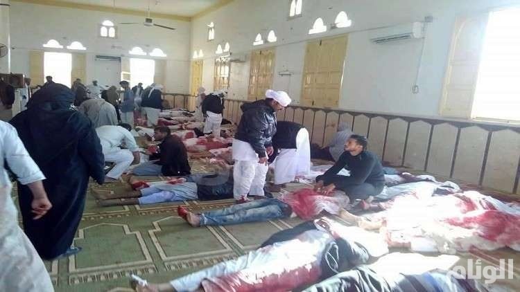 أريحا: بيت عزاء لشهداء التفجير الإرهابي بمصر