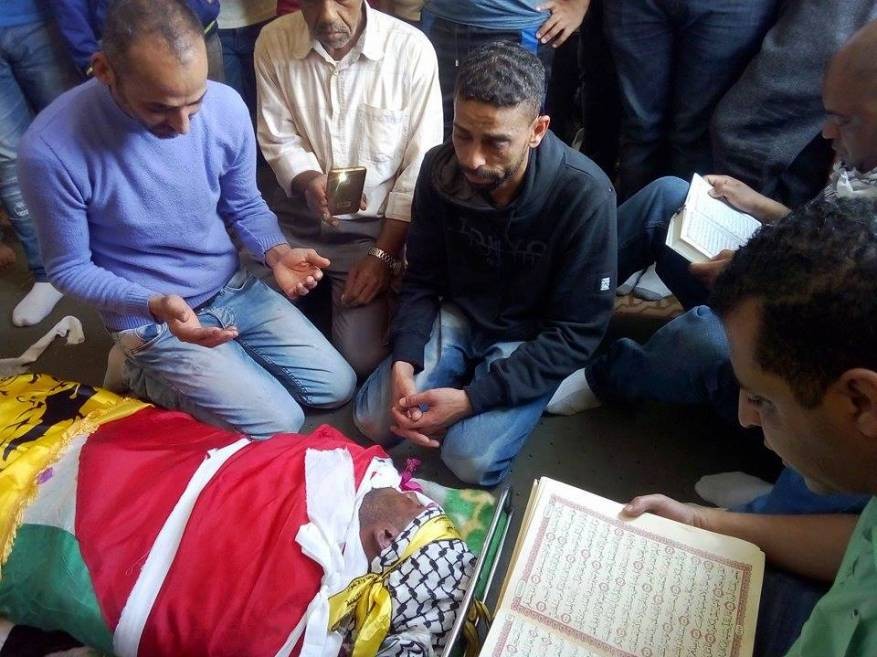 تشييع جثمان الشهيد السراديح في أريحا