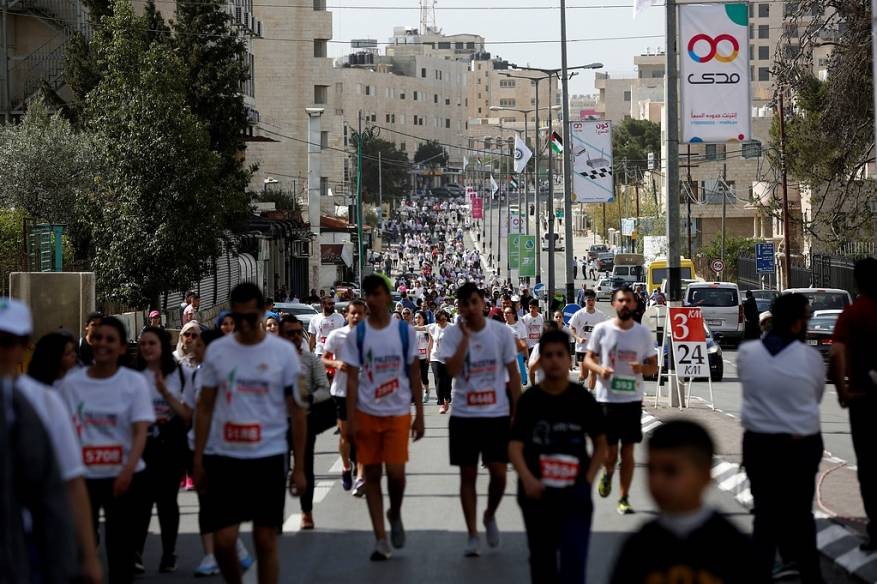 انطلاق ماراثون فلسطين الدولي السادس في بيت لحم